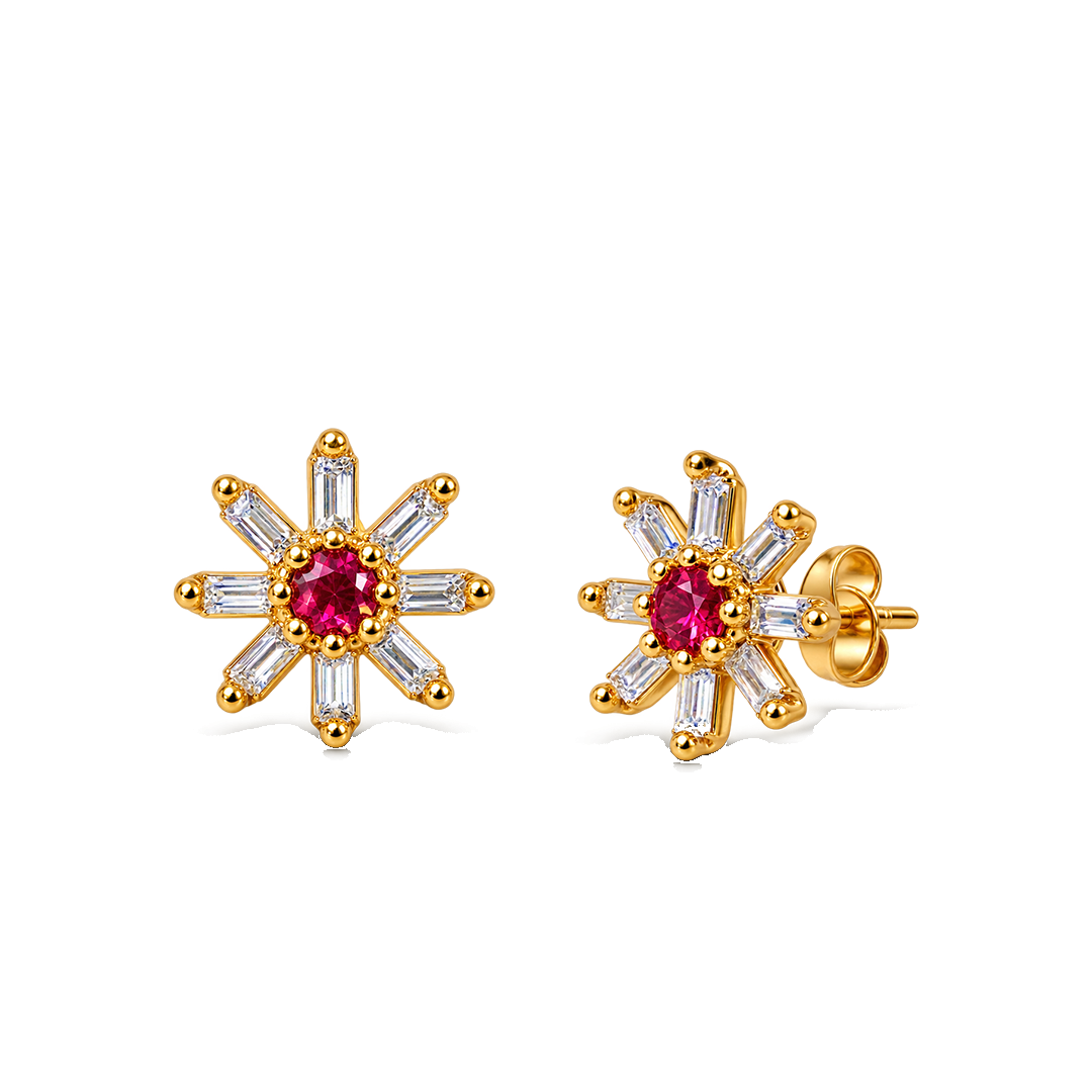 Trilogy Dot Trio Gold Nose Stud